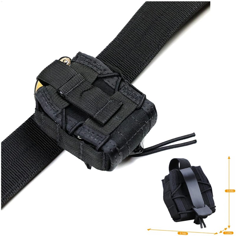 Open-Top Hinged Handcuff Holster Pouch,Handcuff Case Fit Asp/Law Enforcement Chain