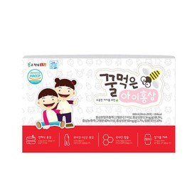Gocheolnam Hongsam 어린이 전체식홍삼 꿀먹은아이홍삼 20ml x 30포 Children's Whole Ginseng with Honey 20ml x 30 packets