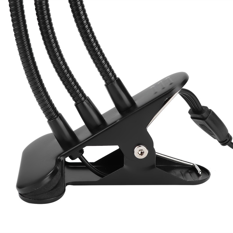 27w 3 Tube USB LED Grow Light with Clip Base