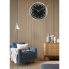 Fzy.bstim Silent Wall Clock Battery Operated,Modern Metal Wall Clock Decorative
