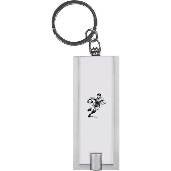 Azeeda 'Rugby Player Running' Keyring LED Torch (KT00039307)
