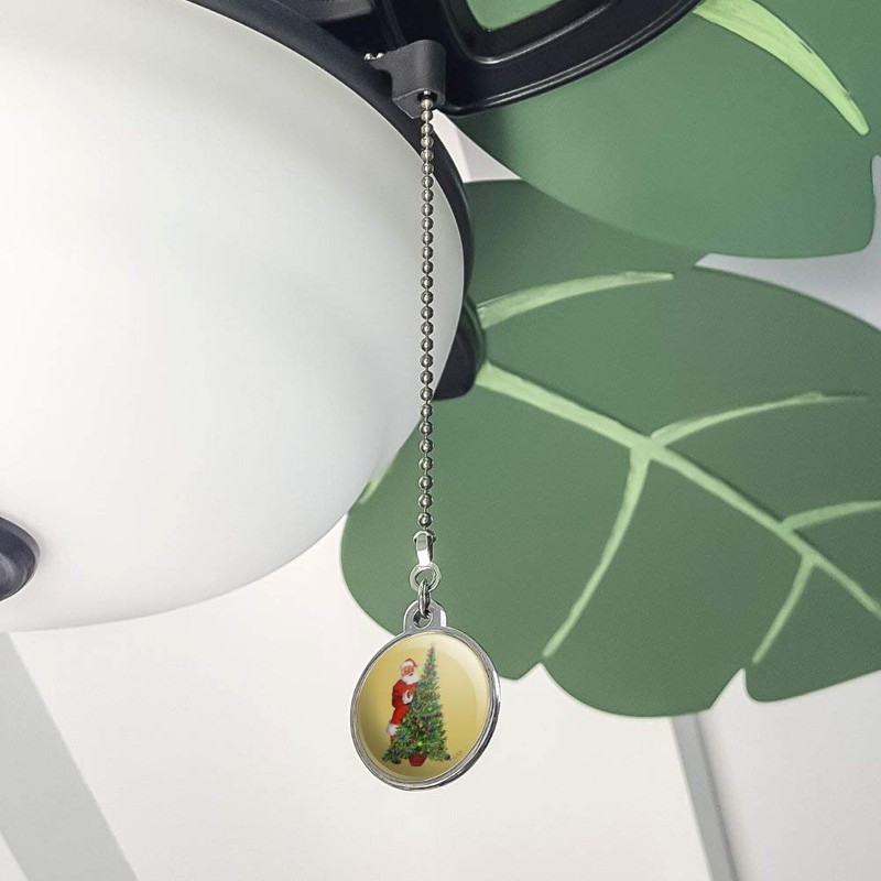 GRAPHICS & MORE Christmas Holiday Santa Decorating Tree Ceiling Fan