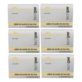Kit 6 Jabones De Tea Tree Antisépticos Para Pies Y Micosis