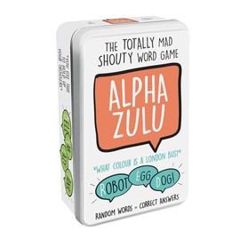 University Games Alpha Zulu Card Game Tin – Fast-Paced Word Game for Kids & Families, Travel-Friendly, Ages 8+, Hours of Fun, Shout Out Answers, Includes Handy Storage Tin