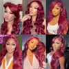 28 30 32 inch 99J Human Hair Bundles Red Body