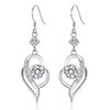 Silver Drop Earrings for Women, Sterling Silver Dangle Earrings with