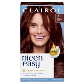 Clairol Clairol Nice'n Easy Crme, Natural Looking Oil Infused Permanent Hair Dye, 5M Medium Mahogany Brown