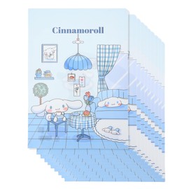 Clear L Type File Folder A4 Size (10pcs) - Transparent Document Folder, Plastic File Folders, Clear File for Easy Content Viewing (10, Cinnamon-roll10 pcs)