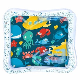 Infinno Inflatable Tummy Time Mat Baby Playmat Portable Inflatable Water Mat Strengthen Your Baby's Muscles
