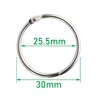Book Rings, Pack of 50 Metal Book Binder Rings Binder