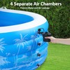 Inflatable Swimming Pool, 102” x 63” x27” Full-Sized Large Inflatable