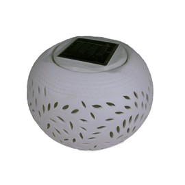Solar Filigree Table Light - White