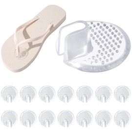 TRKETK 8 Paar Zehenschutz Flip Flop, Transparente Anti-Rutsch Zehenpolster Zehentrenner Schutz Flip Flops Gel Zehenschutz Pads zur Linderung von Fußschmerzen für Männer und Frauen