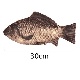 NA Fish Pen Bag Funny Pencil Case Fish Shape Zipper Pouch Novelty Fish Pen Bag for School Classroom Supply