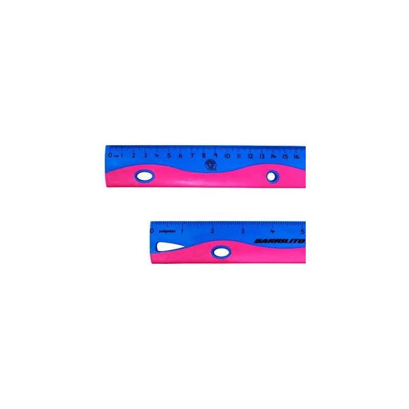 REGLA DE PLASTICO BARRILITO 8199RPF 30 CENTIMETROS FLEXIBLE