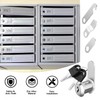 Herbst Pack of 10 Mailbox Lock 30 mm with 4