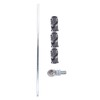 GELUOXI 3 Black U Joint 36" Steel Steering Shaft Support