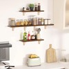 UTALIND 4 Pcs Rustic Shelf Brackets, 5.91" x 5.91" Solid