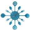 Premier Housewares Blue Wall Clock Kitchen Themed Kitchen Clocks Wall