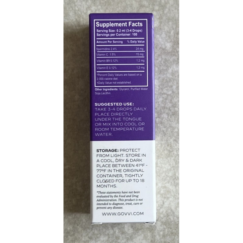 Govvi GO VIVA 2 Bottles SPERMIDINE COMOLEX 20ml/ each