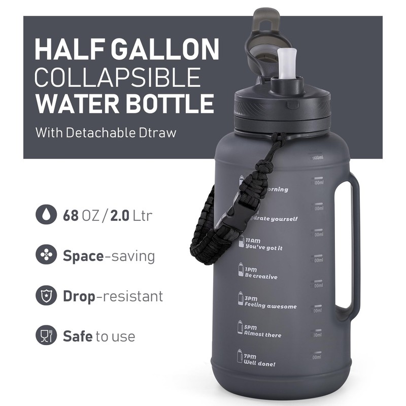 Botellas de agua de 2 litros para hombres y mujeres