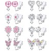 YADOCA 8 Pairs of Clip Earrings for Women Girls Clip