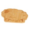 Bamboo Sheep Shaped Chopping Board – Rustic Animal Kitchen Decor