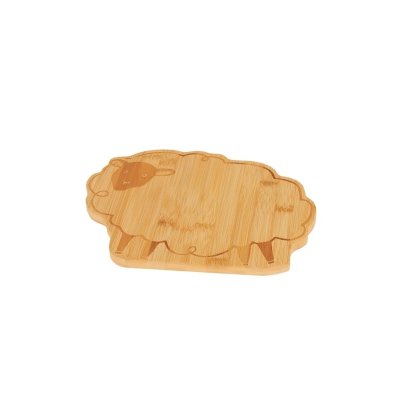Bamboo Sheep Shaped Chopping Board – Rustic Animal Kitchen Decor