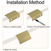 MOROBOR Finger Edge Pull, 8pcs Round Angle Concealed Handles Modern