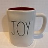 Rae Dunn JOY Mug 2 sided - RED inside -