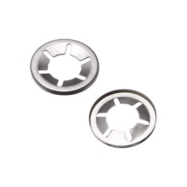 sourcing map Pack of 50 Internal Tooth Discs M14 x 28 mm Stainless Steel Push On Locking Washer Safety Clip Lock