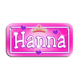 Tiara Crown Bicycle License Name Plate Personalize Name Color Gifts 4 Sizes To Choose From