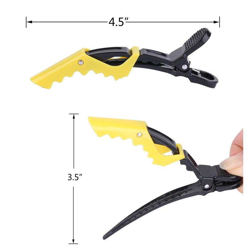 HH&LL 30pcs Alligator Styling Sectioning Hair Clips (15 Colors)