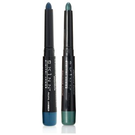 Skinn Cosmetics Smudge Stick for Eyes - Set of 2 Eye Pencils - Emerald & Pacific Shimmer