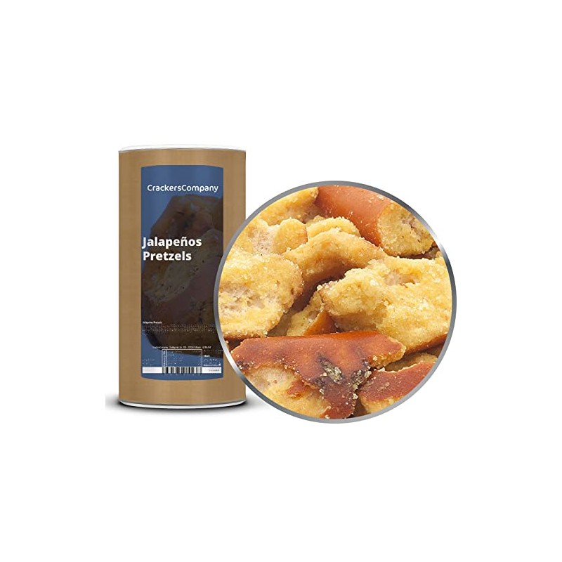 1 x 450g Pretzel Brezel-Snack mit Jalapeno scharf vegetarisch