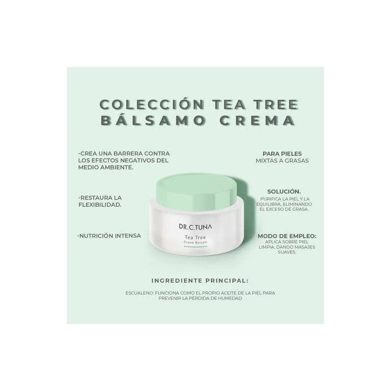 Crema Facial Tea Tree | Piel Libre De Grasa Y