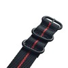 [MZBUTIQ] Nylon Watch Band Replacement Thick 3 Rings (18mm, 19mm,