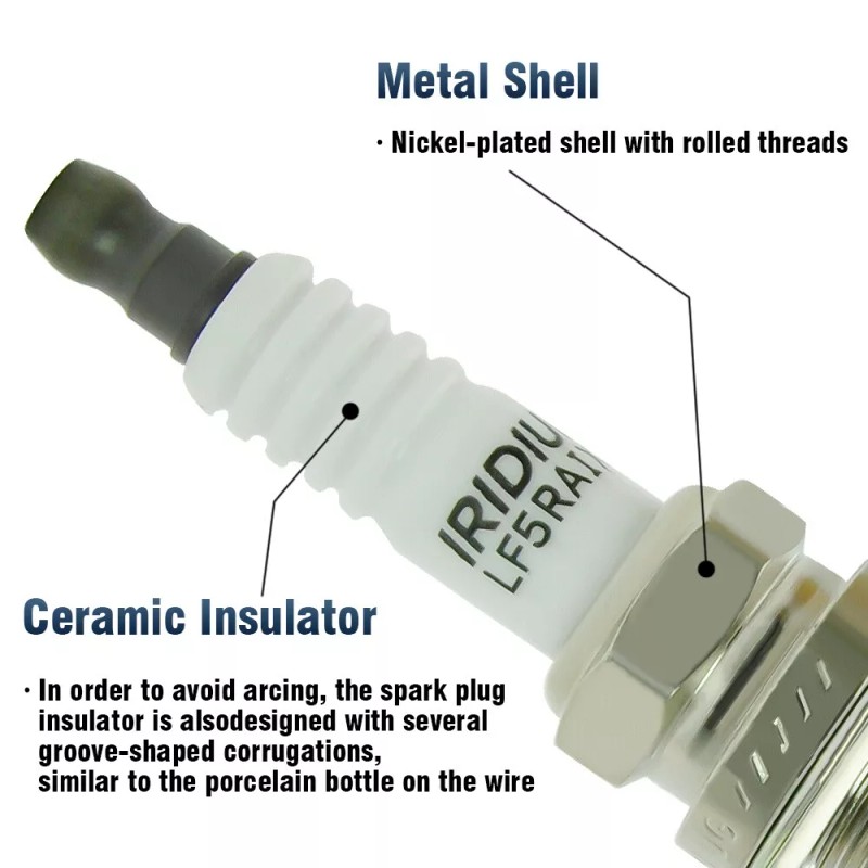CNPAPC 6 Ignition Coil UF349 & Iridium Spark Plug For