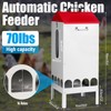 PAUQRWIE 70-80lbs Large Automatic Chicken Feeder with 16 Feeding Ports