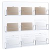 WILLOWDALE Acrylic Name Badge Holder Wall Mount, Clear Business Card