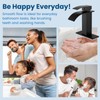 Airuida Matte Black Waterfall Bathroom Faucet, Single Handle Single Hole