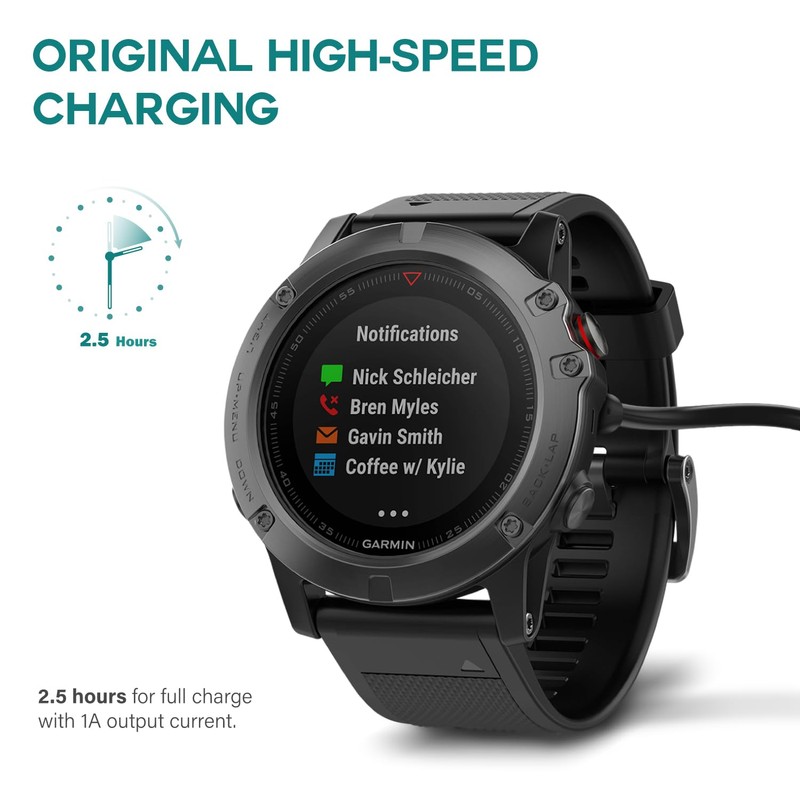 TUSITA USB-C Plug Charging/Data Cable Compatible with Garmin Watch -