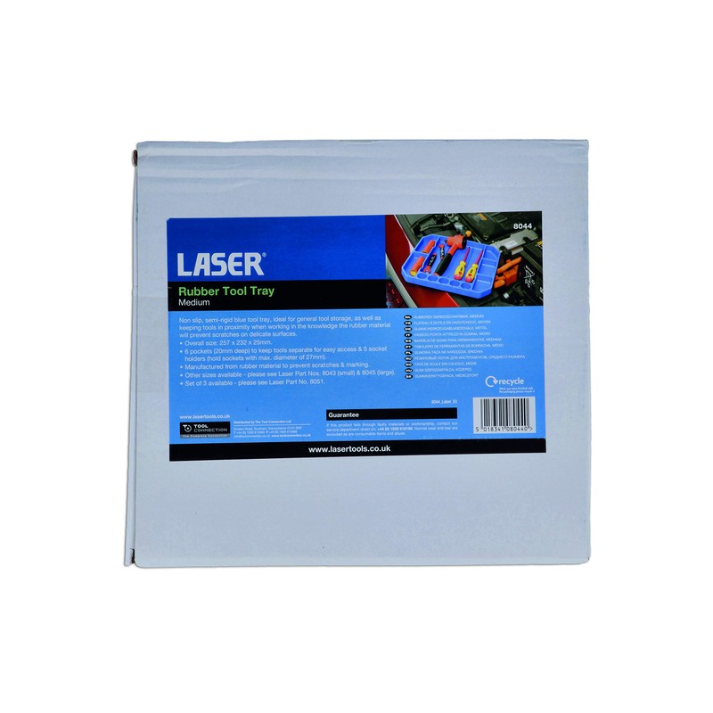 Laser 8044 Rubber Tool Tray, Medium