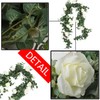 Falflor Eucalyptus Artificial Garland with Flowers 6.5Ft Greenery Garland for