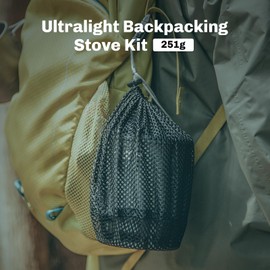 Fire-Maple Petrel 251g Ultralight Camping Cooking Set with Aluminum Pot, Titanium Stove, Titanium Spork and Flint | Fast Boiling Outdoor Cookware Kit for Backpacking Hiking Trekking Fishing