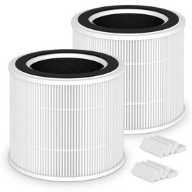 XBWW 2 Packs AP100-A Air Filter Compatible with AromaRoom AP100-A Air Cleaner Purifier,2 Packs 3-in-1 AP100-A H13 True HEPA Replacement Filters and 8 Packs Aroma Pads