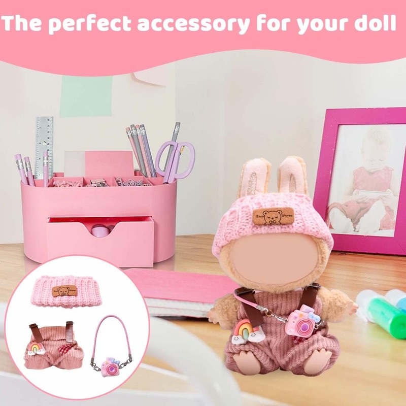 NHQZ Bekleidung für 17cm Plüsch, Kleidung Outfit nur Bekleidungs zubehör