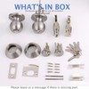 2 Pack Entry Door Knobs with Double Cylinder Deadbolt, Same