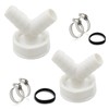 Dishwasher Washing Machine Drain Adapter Drain Washing Machine Double Connection