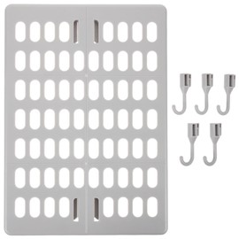 COHEALI 1 Set Nail Wall Mount Pegboard Organizer with Hooks Versatile Storage for Kitchen Office Bathroom Living Room Easy Installation Space Saving Design